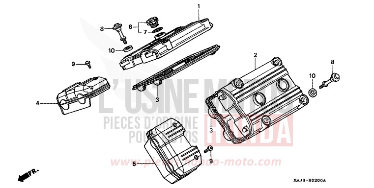 ZYLINDERKOPFDECKEL von Pan-European ABS TASMANIA GREEN ME (G142) von 1998